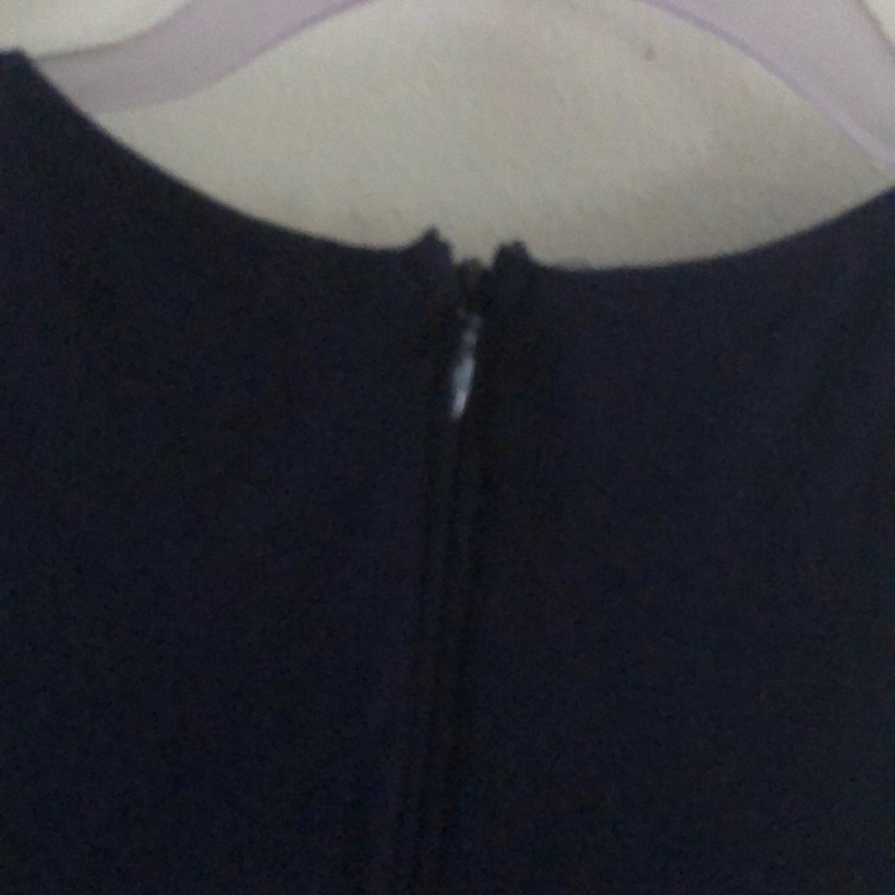 Navy and White Striped Midi Dress - Picture 4 of 8